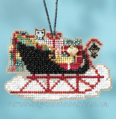 Набір для вишивання "Vintage Sleigh//Вінтажні санки" Mill Hill MH161732