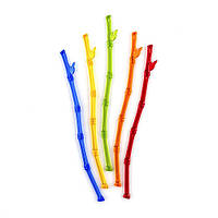 Мішалки пластик Бамбук 210мм 100шт