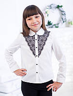 Блузка Свит блуз с чёрным кружевом мод. 5070 р.128