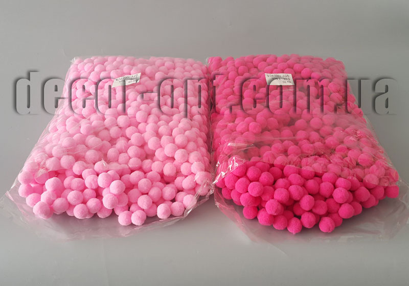 Фетрові помпони оксамитові 1,5 см/1000шт