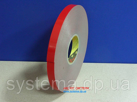 3M™ VHB™ 4991F - Двосторонній монтажний скотч, надміцний, 25,0х2,3 мм, рулон 3 м, фото 1
