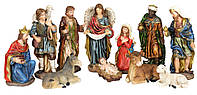 Статуэтки фигурки Рождественский Вертеп (набор из 11 фигур) 64 см