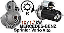 Стартер CHEVROLET DAEWOO Korando MAYBACH MERCEDES 190 260 280 300 320 600 VITO VARIO Sprinter Korando Musso, фото 3
