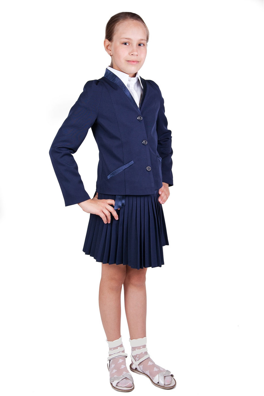 Шкільний комплект для дівчинки піджак зі спідницею Жардин