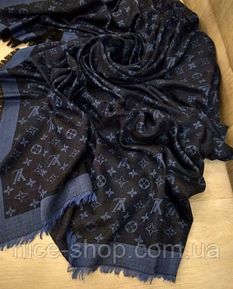 Хустка Louis Vuitton синя комбі, фото 5