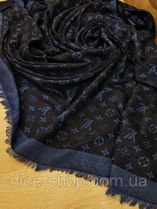 Хустка Louis Vuitton синя комбі, фото 3