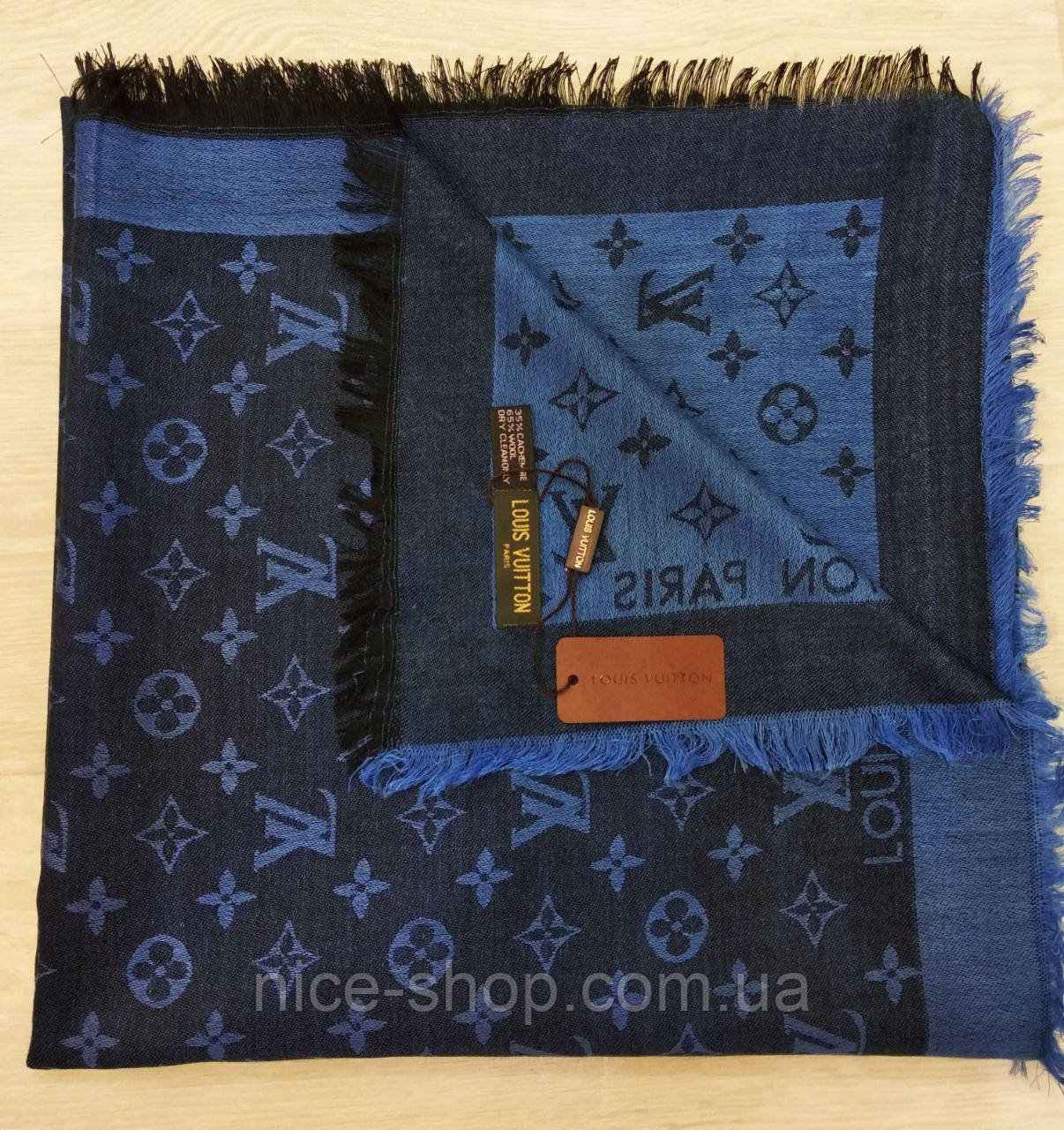 Хустка Louis Vuitton синя комбі
