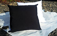 Подушка габардин 35х35 см белый/черный для сублимации