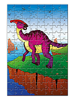 Пазл для дітей з зображенням динозавра "Паразауролоф"
