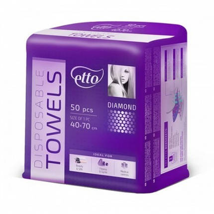 Рушники 40*70 ЕТТО 50 шт перлинні, фото 1
