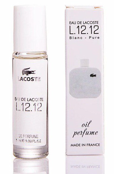Парфуми чоловічі кулькові  Eau De Lacoste Lacoste L. 12.12 Blanc  - 10 мл