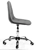 Крісло Alex Office ЕК темно-сіра екошкіра на коліщатках із регулюванням висоти дизайн Charles Eames, фото 4