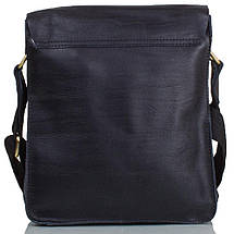 Чоловіча Шкіряна Сумка Bally 8945-2222 Dovhani Чорна, фото 4