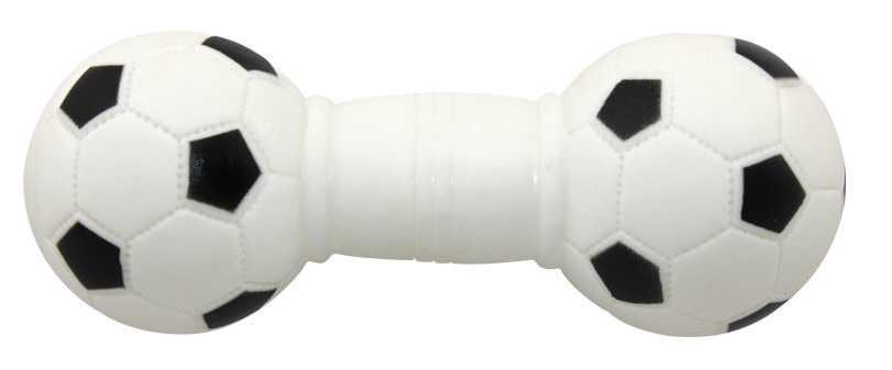 Игрушка виниловая гантелька-пищалка футбольный мяч 5,5-14см EV024 ZooMax - фото 1 - id-p1014665277