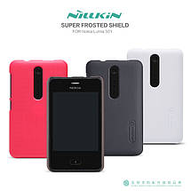 Чохол Nillkin для Nokia Asha 501 білий (+плівка), фото 5