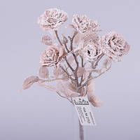 Новорічна троянда кухонна тілесна Новорічний декор