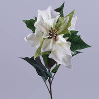 Пуансетті оксамитова преміумбіла Новорічна декор