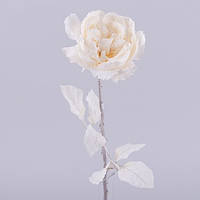 Троянда англійська новорічна молочна Новорічний декор