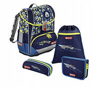 Школьный рюкзак для мальчиков HAMA Step By Step LIGHT II SPACE + 2 пенала + сумка для спортивной обуви супер