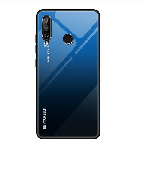 Чохол Gradient для Huawei P40 LIte E Blue-black