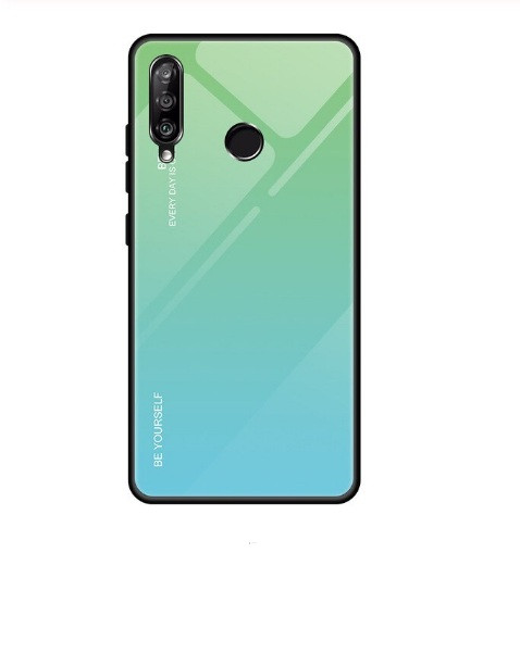 Чохол Gradient для Huawei P40 LIte E Green-blue