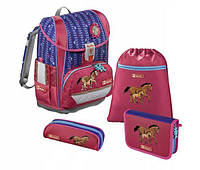 Школьный рюкзак для девочек Hama Step By Step LUCKY HORSE + 2 пенала + сумка для спортивной обуви супер