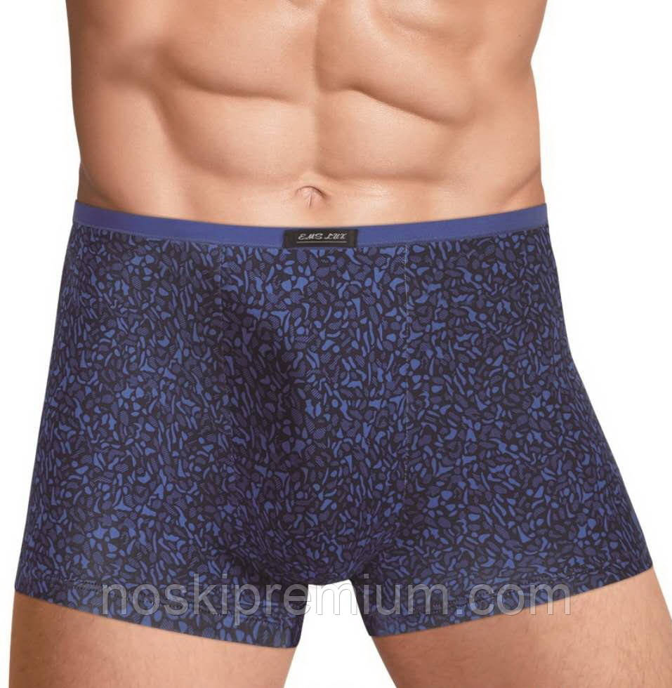 Труси чоловічі боксери EMS LUX бавовна з бамбуком, розміри L-3XL, N041, фото 1