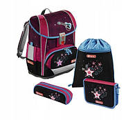 Школьный рюкзак для девочек Hama Step By Step LIGHT II POPST + 2 пенала + сумка для спортивной обуви супер