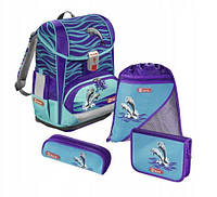 Шкільний рюкзак для хлопчиків HAMA Step By Step LIGHT II HAPPY + 2 пенала + сумка для спортивного взуття