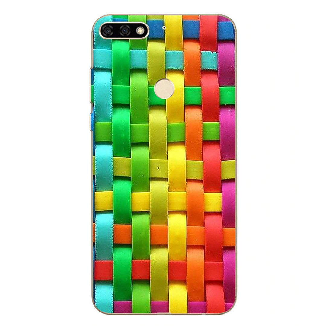 Чохол з малюнком Printed Silicone для Huawei Y7 Prime 2018 Плетінка, фото 1