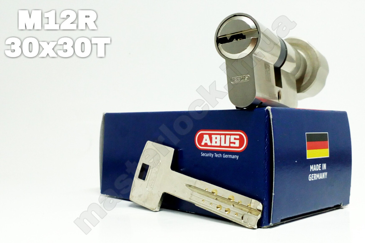 Циліндр ABUS M12R 60мм 30-30 ключ-тумблер