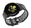 Спортивний ремінець Primo Perfor Classic для годинника Samsung Galaxy Watch Active / Active 2 - Black&Grey, фото 3