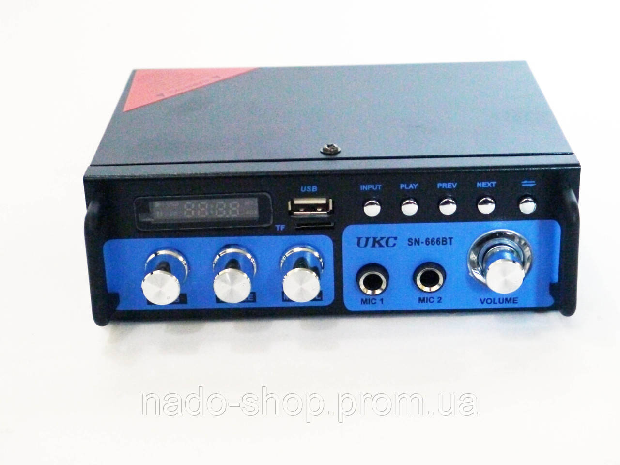 Усилитель звука UKC SN-666BT Караоке USB SD FM 2x300 Вт - фото 1 - id-p753211566
