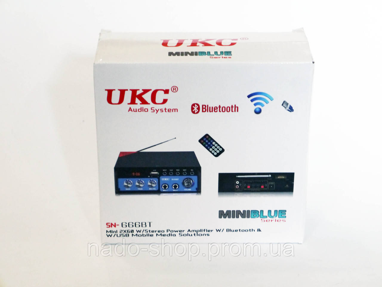 Усилитель звука UKC SN-666BT Караоке USB SD FM 2x300 Вт - фото 7 - id-p753211566