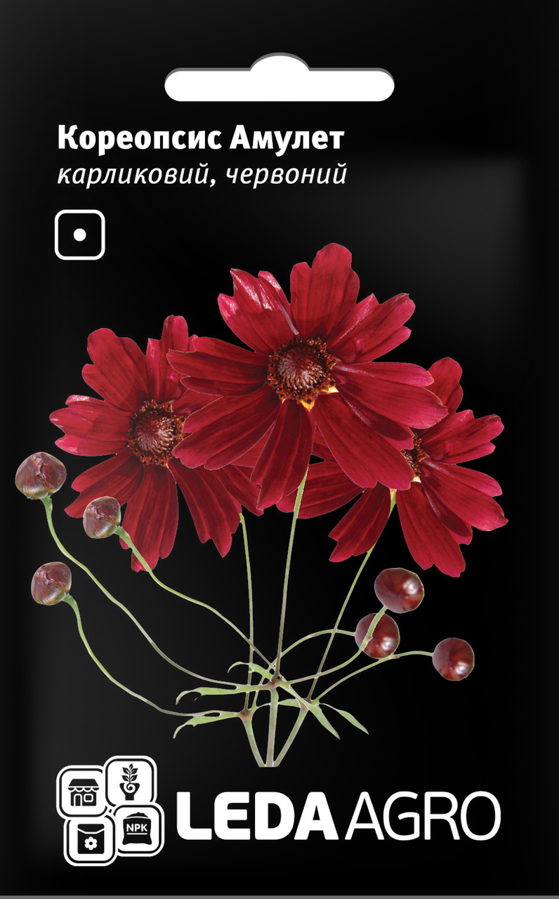 Насіння Кореопсис Червоний Амулет 0,2 г LEDAAGRO
