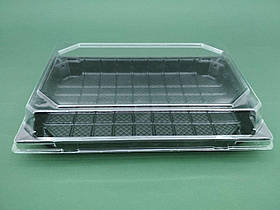 Упаковка для суші ПС-64Д 20,5*13,5 разом з кришкою ПС64К (50 шт)