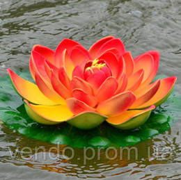 Цветок Лотоса декоративный плавающий 17х17х5 красный - фото 6 - id-p1005738605