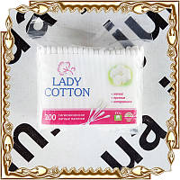 Ватні палочки Lady Cotton для вух 200 шт. пластм.