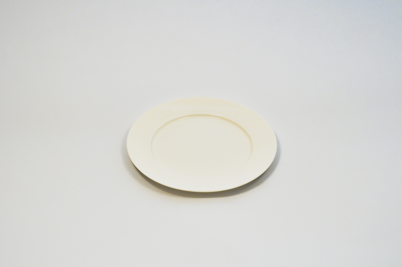 Тарілка кругла з бортом із кістяної порцеляни діаметр 15,2 см., фото 1