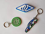Двосторонні брелоки з гуми на замовлення, виробництво брелоків ПВХ, фото 4