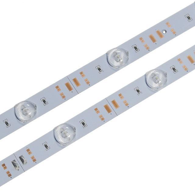 Світлодіодна LED лінійка SMD 3030 12 LED/m IP20 з лінзою 45-170°