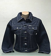 Куртка джинсова темно-синя підліткова