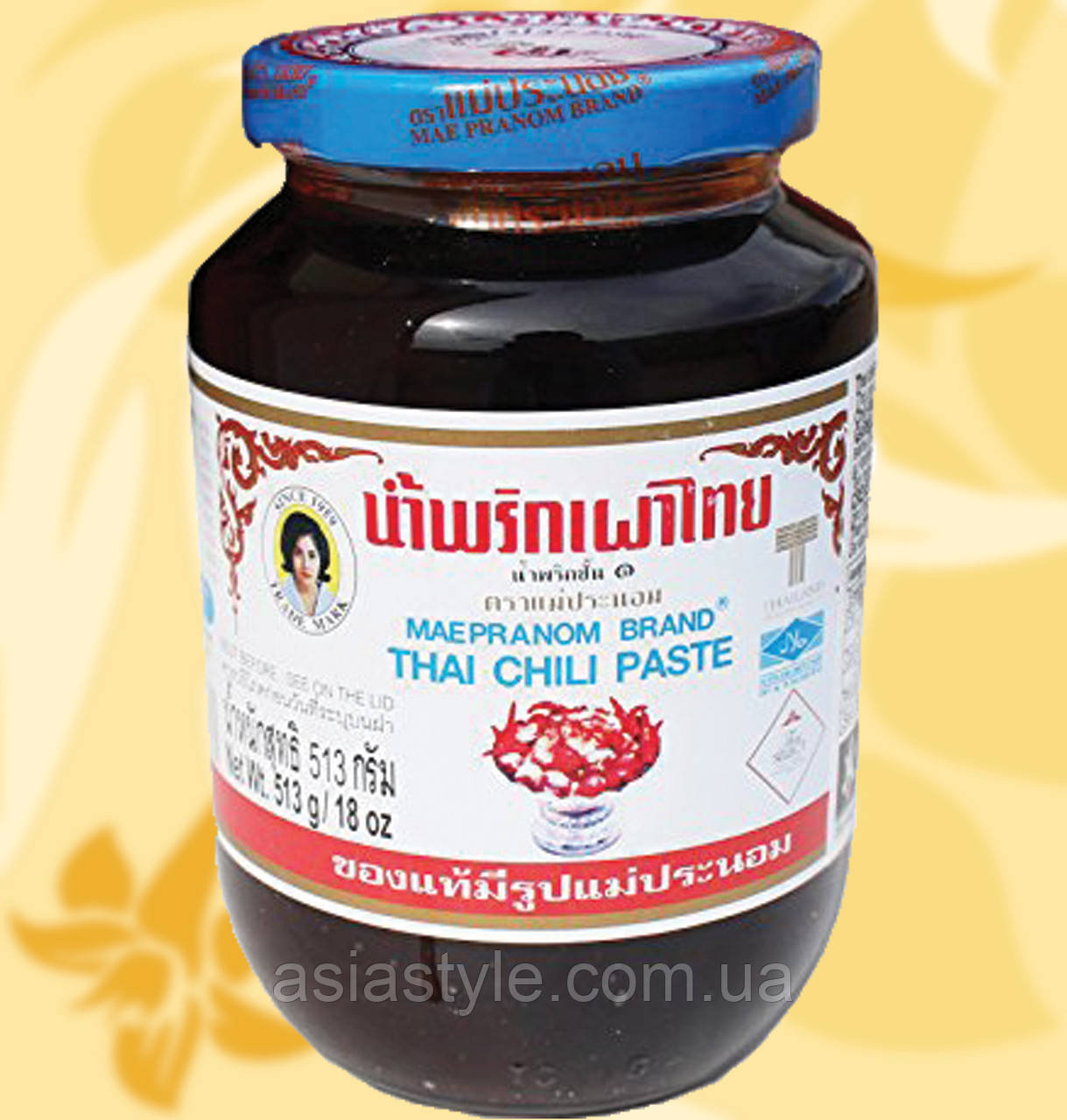 Чилі Паста, Чили Паста, Chili Paste, Maepranom Brand, 513г, Таїланд, 冬阴, RФОМЕЧ