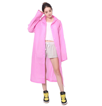 Дощовик для дорослих або підлітків Рожевий Зріст 170 см (14016), фото 1