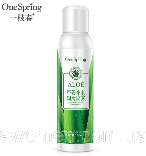 Зволожувальний спрей для обличчя One Spring Aloe з екстрактом алое 200 ml
