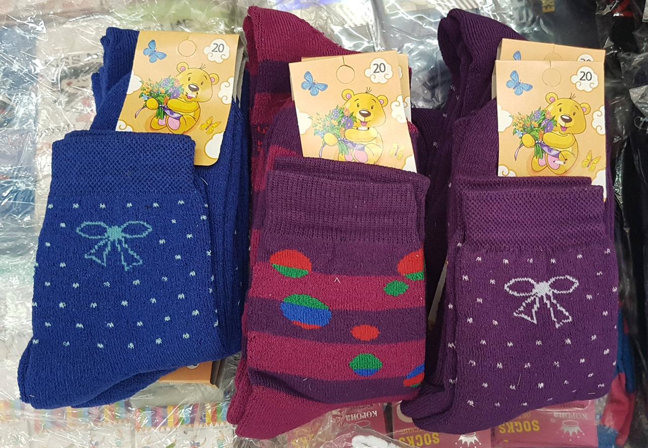Шкарпетки дитячі махрові для дівчаток (12 пар), фото 1