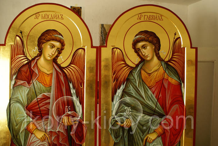 Купить Иконы Архангела Михаила и Архангела Гавриила. Дьяконские врата ...