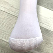 Шкарпетки білі капронові з лайкрою Джессі, 40 Den, Україна, 23-27 розмір, 02745, фото 2