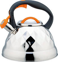 Чайник из нержавеющей стали со свистком - 3.2 л Bohmann BH 9917 OR