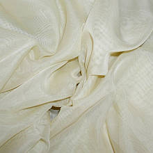 Тюль вуаль однотон. ваніль